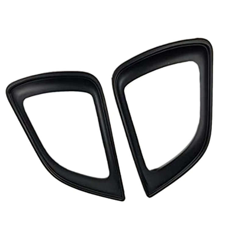 2Pcs Black Fog Lamp Frame Cover for Nissan NP300 Navara Frontier D23 4WD 2017 2018
