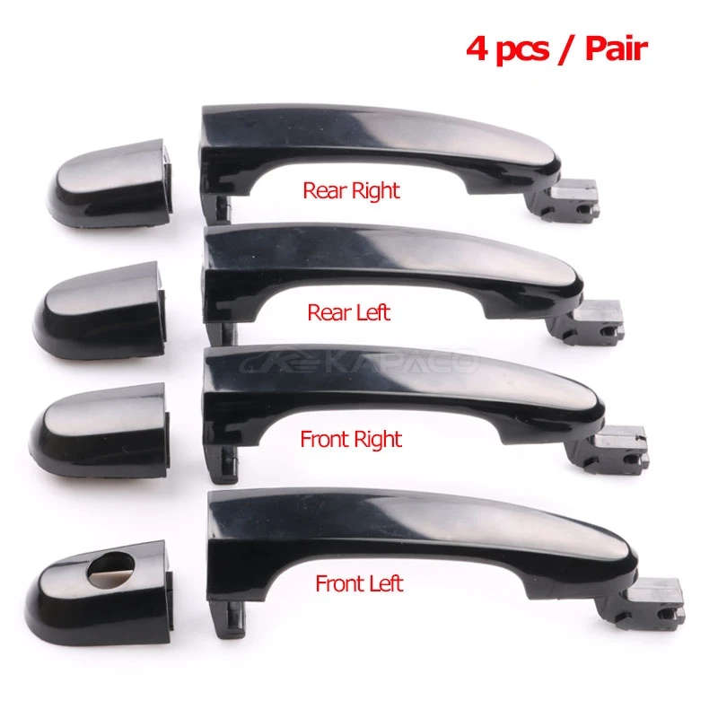 4pcs Car Exterior Door Handles For Kia Sportage 2005-2010 Outside Door Handle knob 82651 82661 83651
