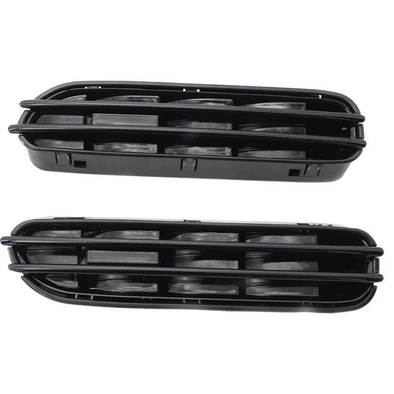 2 Pcs M5 Side Fender Air Flow Vents Grille Grill For-BMW E60/E61 E39 M5 Glossy Black