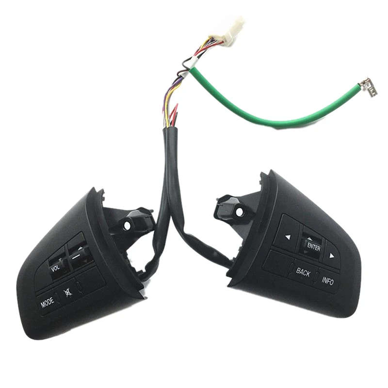 Car Steering Wheel Button Switch Cruise Control Switch Audio Button for Mazda 3 2010 Cx-5 Cx-7