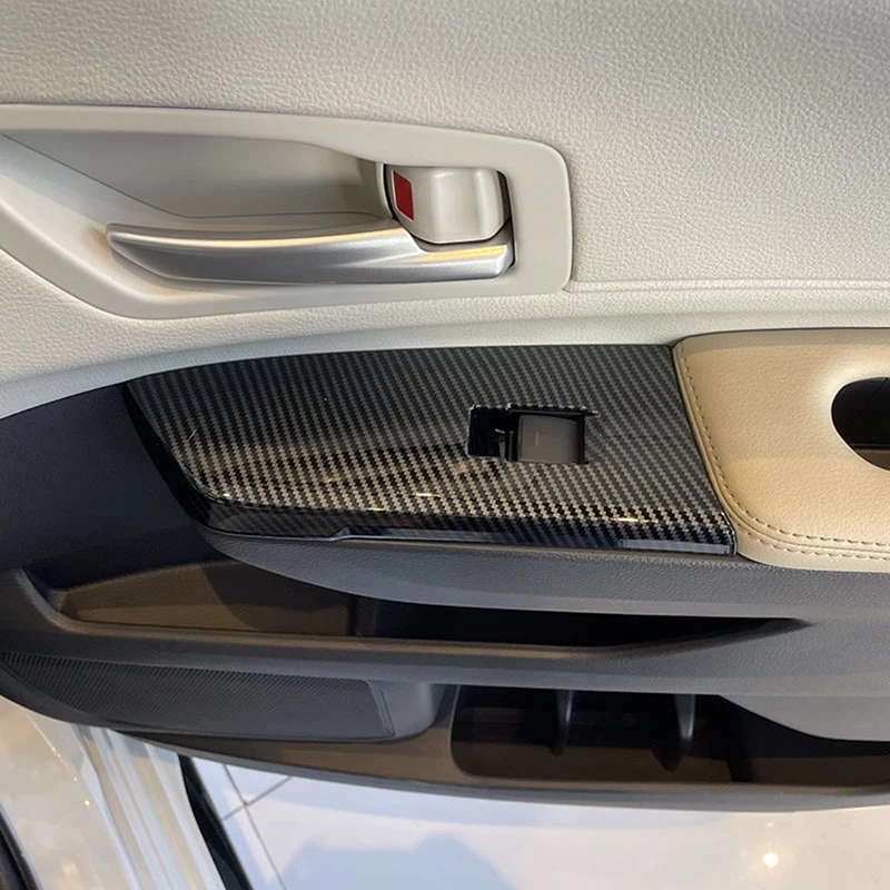 For Toyota Sienna 2021 2022 Inner Door Armrest Window Lift Button Panel Molding Cover Trim