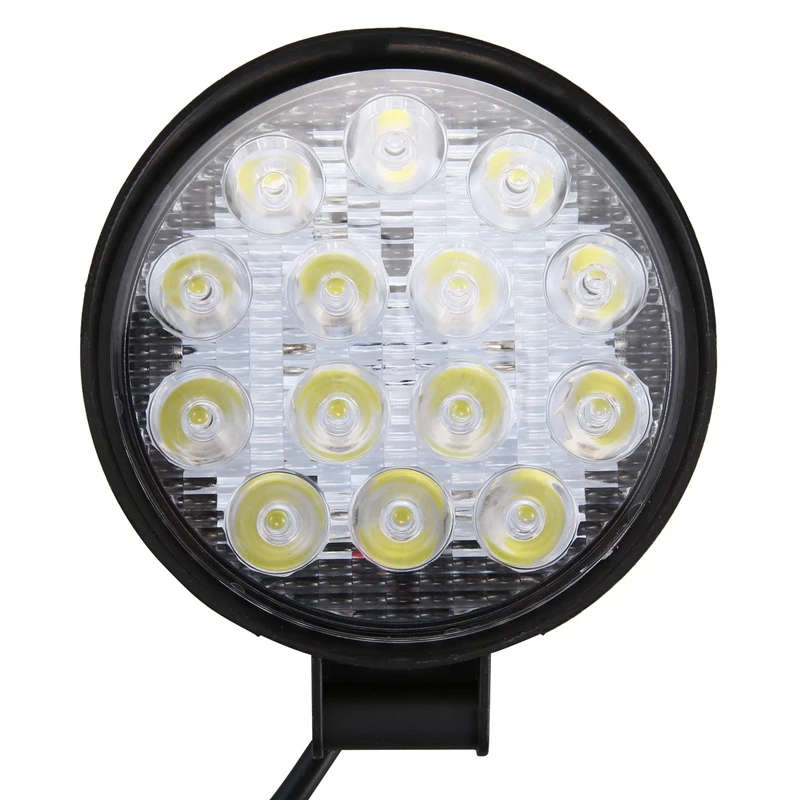 Led Light Bar 4Pcs 4 Inch 140W 14000Lm Round Spotlight Pod Off Road Fog Driving Roof Bar Bumper