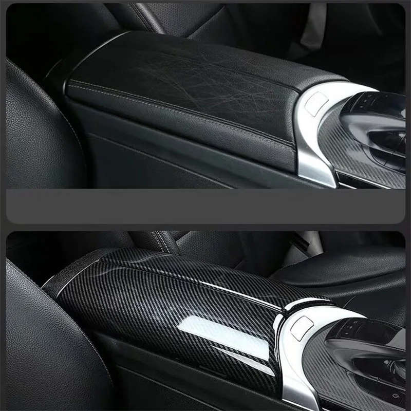 Car Storage Box Panel Cover Armrest Box Panel for Mercedes Benz C Class W205 GLC X253