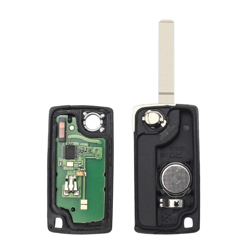 2 Buttons Auto Car Remote Key Fob ID46 Chip For Peugeot 207 307 308 407 807 433MHz VA2 Blade
