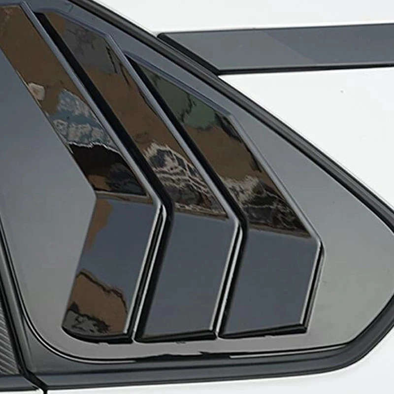 Car Rear Side Window Louvers Shutter Cover Blinds Scoop Air Vent Cover Trim for Toyota RAV4 2019-21