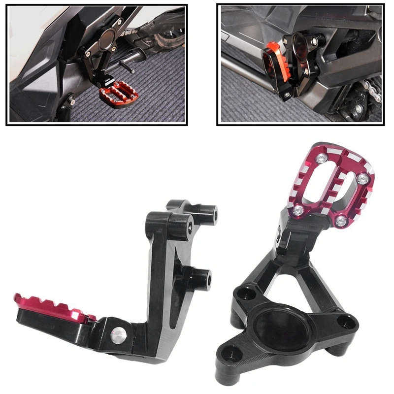 CNC Rear Footrest Motorcycle Folding Foot Pegs Pedal Passenger for HONDA XADV X-ADV 750 2017-2018