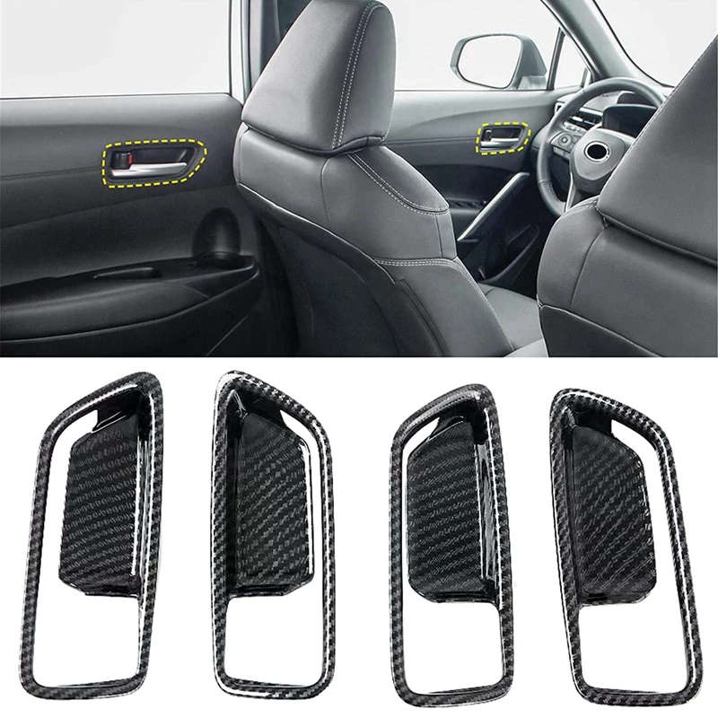 For Toyota Corolla Cross 2020 2021 Car Inner Door Handle Bowl Decorate Cover Trim