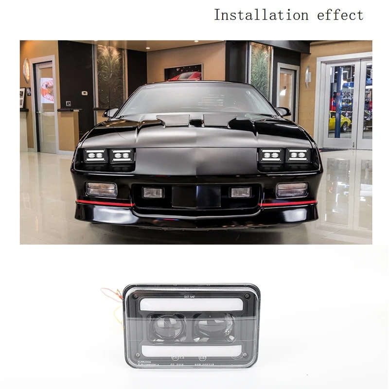 Led Headlight Turn Signal Light DRL Waterproof 20W 6500K head light lamp Hi/Lo Beam