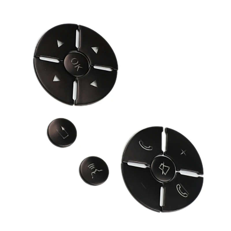Car Steering Wheel Button Switch Trim Cover Sticker for Mercedes Benz C E S Class W204 W212 W221 GLK