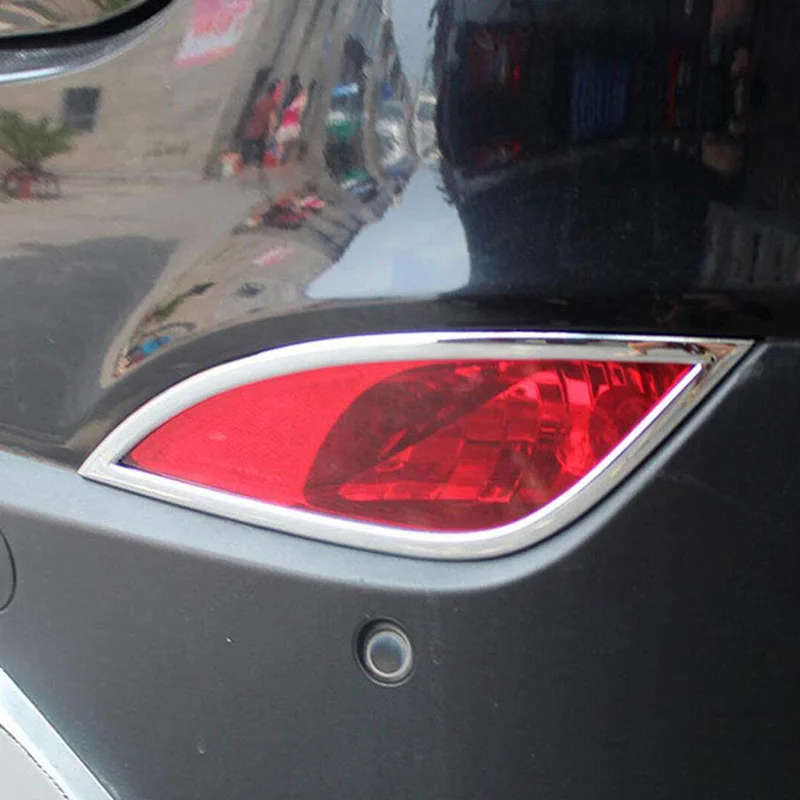 ABS Chrome Rear Fog Lights Cover Foglight Fog Lights Lamp Trim for Hyundai Tucson Ix35 2010-15