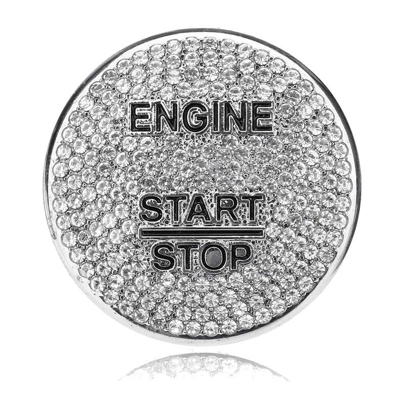 Car Engine Start Stop Ignition One-Button Cover Ring Trim for Mercedes Benz C Class W205 GLC