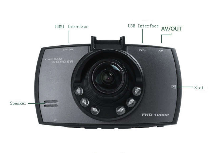 Advanced Portable Car Camcorder 2.7" 1080P Car Camera