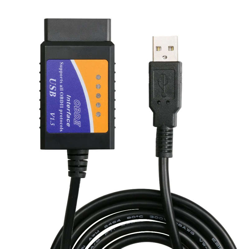 Wholesales OBD/OBDII scanner ELM 327 car diagnostic interface scan tool ELM327 USB supports all