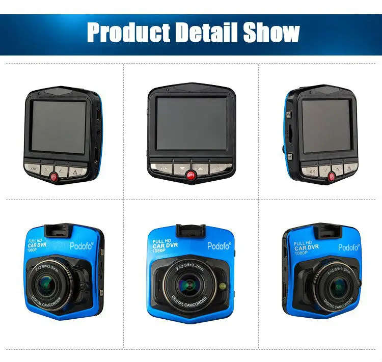 2017 New Original Podofo A1 Mini Car DVR Camera Dashcam Full HD 1080P Video Registrator Recorder
