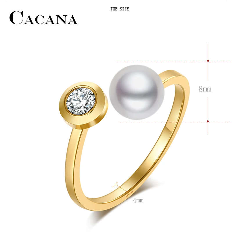 Retail Price R850 - Genuine Stainless Steel Wedding Engagement Ring Gold Color Size 9