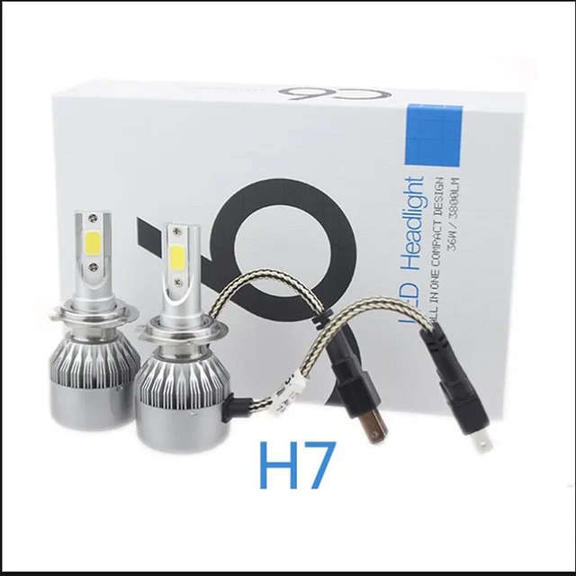 1set H7 COB Chip C6 LED Headlights ** Cheapest shipping **