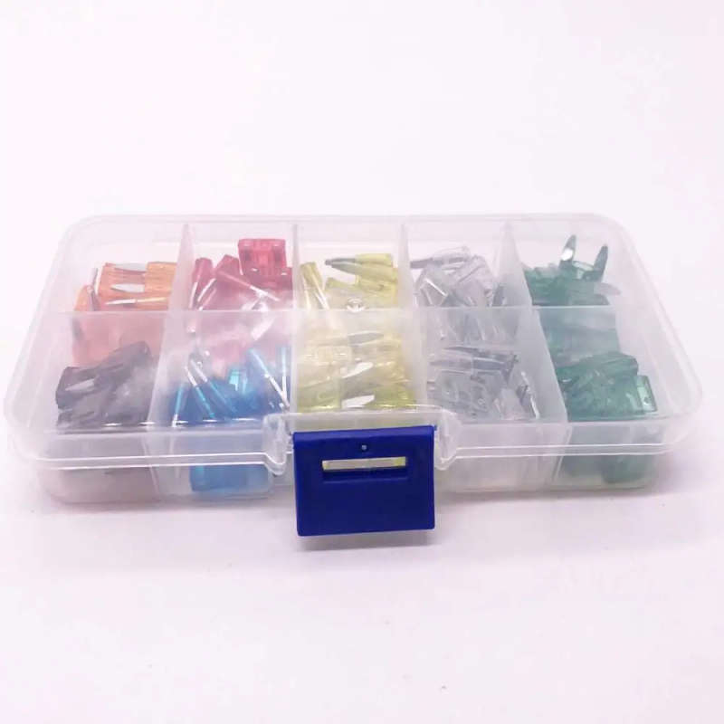 Viecar 100PCS MINI Car Fuses 5A 7.5A 10A 15A 20A 25A 30A Amp with Box Clip Assortment Auto Blade ...