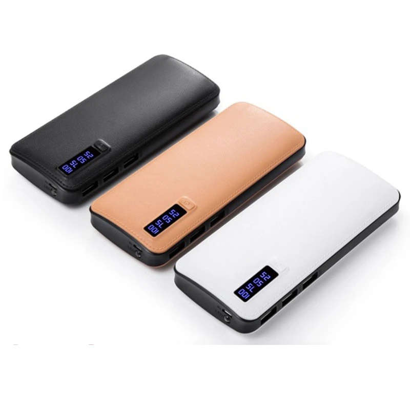 20000mAh 3USB Leather Power Bank