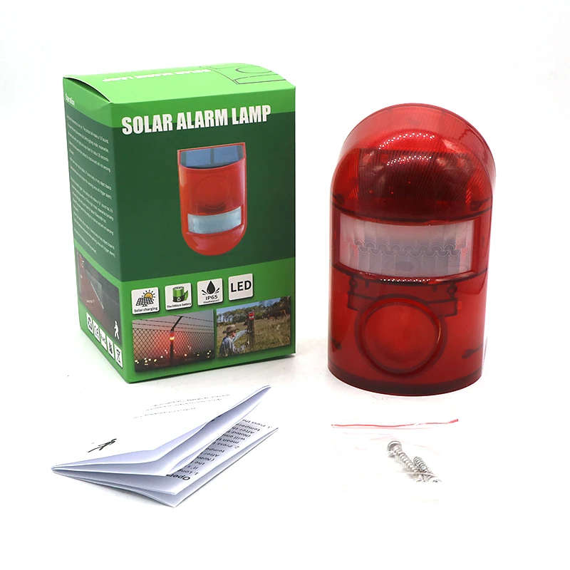6LED Waterproof Solar Alarm Light