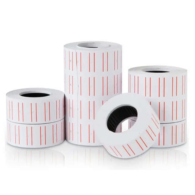 Price Labels for Dual-Line Price Tag Gun - White (10 Rolls)
