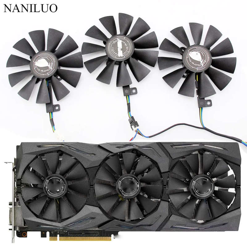 ASUS Strix GTX980Ti R9 390X 390  87MM T129215SU DC 12V 0.50AMP T129215SM 4Pin 4 Wire Cooling Fam
