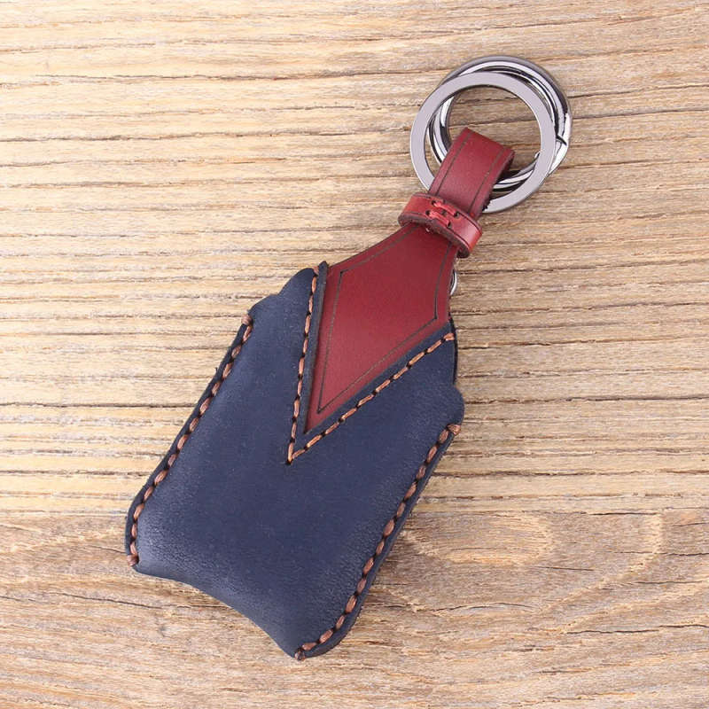 3 Buttons Key Case Fob Genuine Leather Key Shell For TOYOTA Previa Key Cover