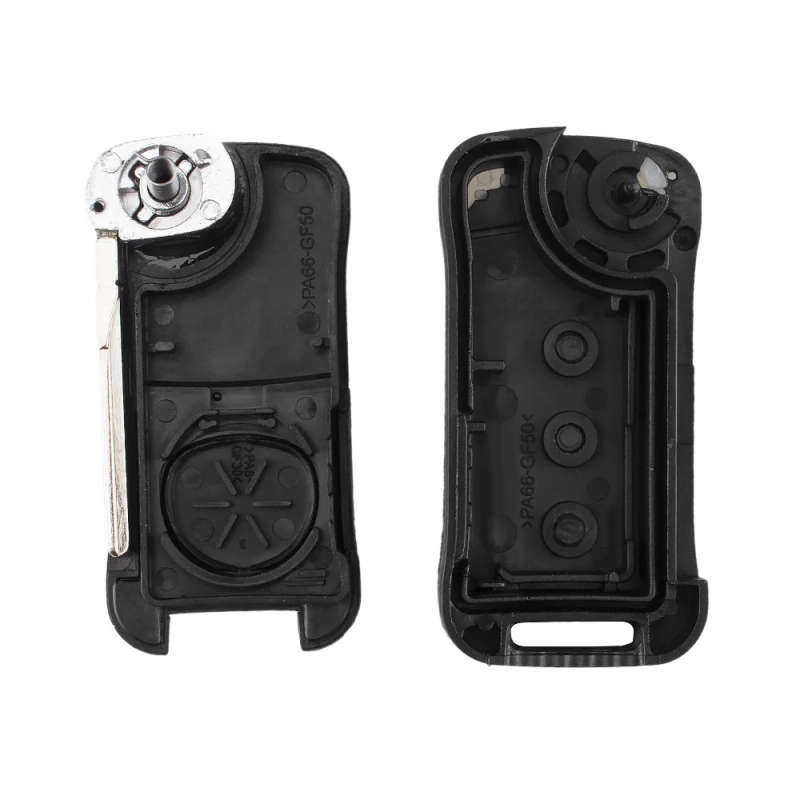 Replacement Shell Remote Flip Folding Car Key Case Fob 2 Buttons For Porsche Cayenne GTS