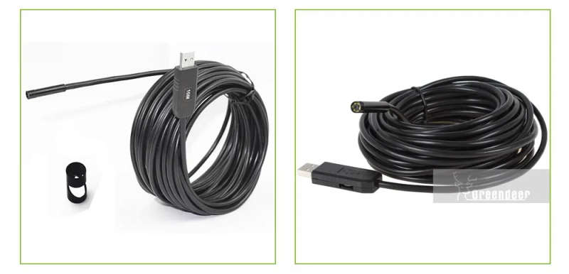 E0710M-7mm 10m Endoscope USB Camera Inspection Waterproof Borescope Camera 6Led-P1