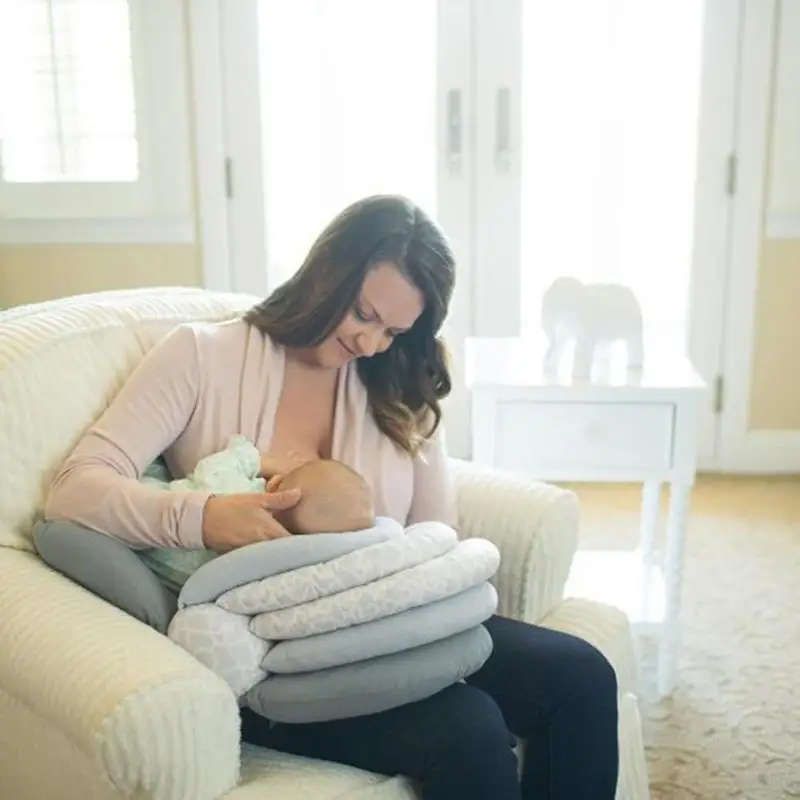 Baby Pillows Multifunction Nursing Breastfeeding Layered Washable Cover Adjustable