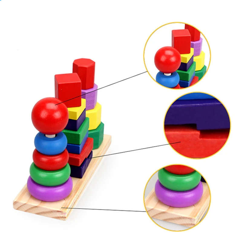 Three Column Rainbow Tower