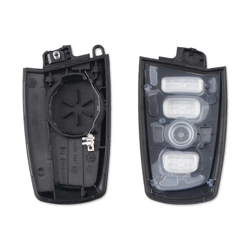 Smart Remote Keyless Shell for BMW 5 7 Series with Emergency Blade Keyless Entry Fob Alarm Cover