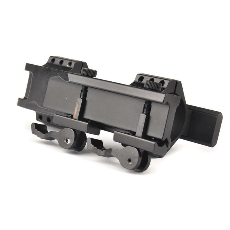 Tactical QD Cantilever 25.4mm to 30mm Rifle Scope Mount for 20mm Rails Triple Picatinny Sc