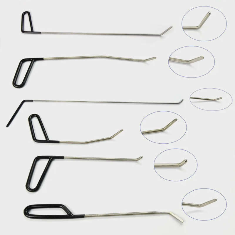 Automotive Paintless Dent Repair Tools Kit Dent Remover PDR Hail Repair Tool Metal Tap Down PDR Rods(C1-C6) (1)
