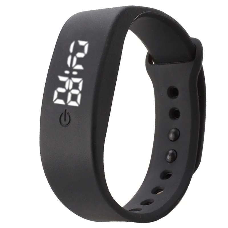 Mens LED Sports Watch. -  Black.