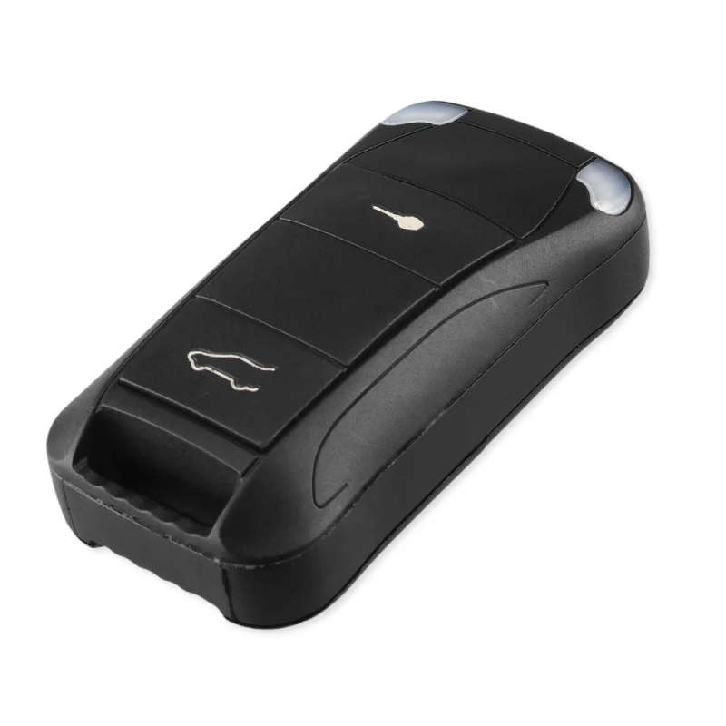 Replacement Shell Remote Flip Folding Car Key Case Fob 2 Buttons For Porsche Cayenne GTS