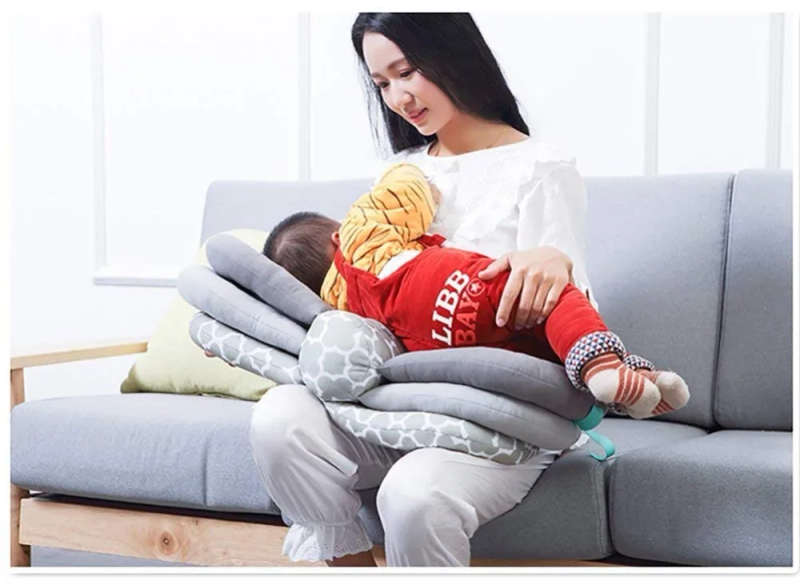 Baby Pillows Multifunction Nursing Breastfeeding Layered Washable Cover Adjustable