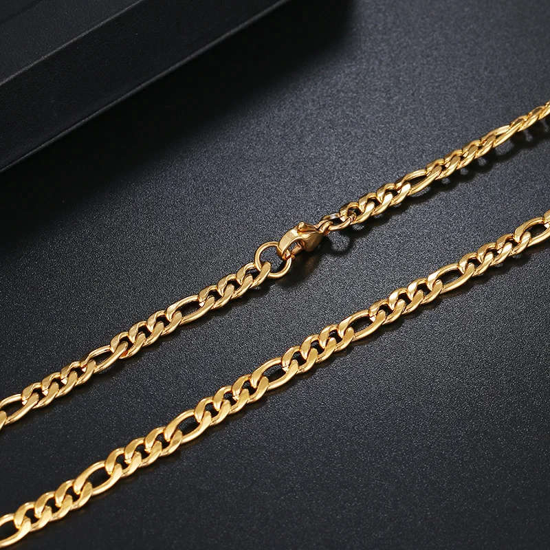 Retail Price R 1299 / Genuine Stainless Steel Necklace For Man Women Gold Color