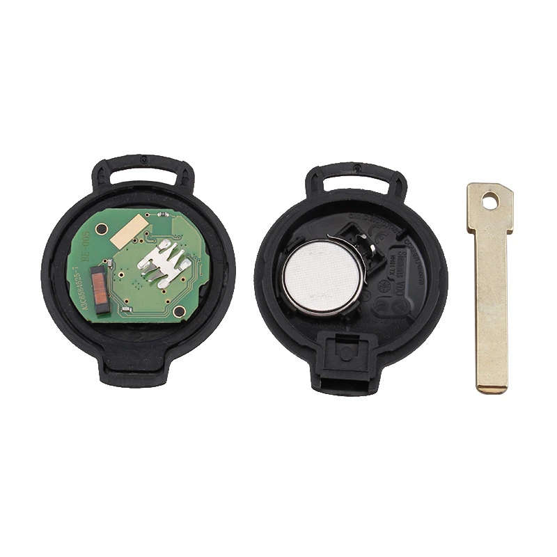 Remote Control Car Key Fob Case 3 button 434 mhz ID46 (7941) chip For Smart Fortwo 2007-13