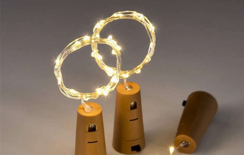 Led Wine Bottle Stopper Bar Accessories Bottle Cork Plug Corks String Lights