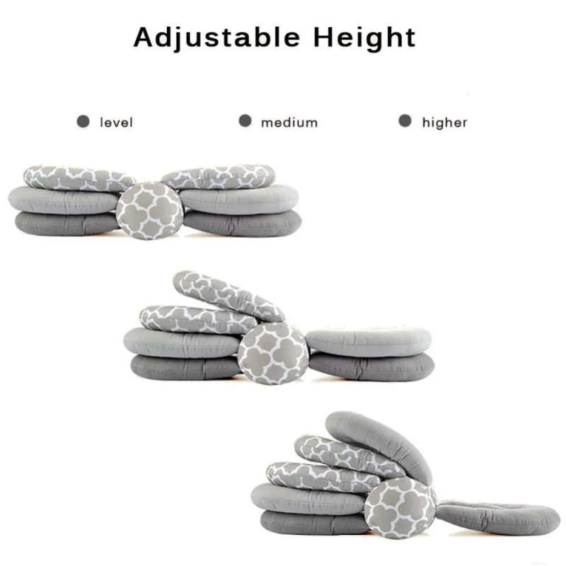 Baby Pillows Multifunction Nursing Breastfeeding Layered Washable Cover Adjustable