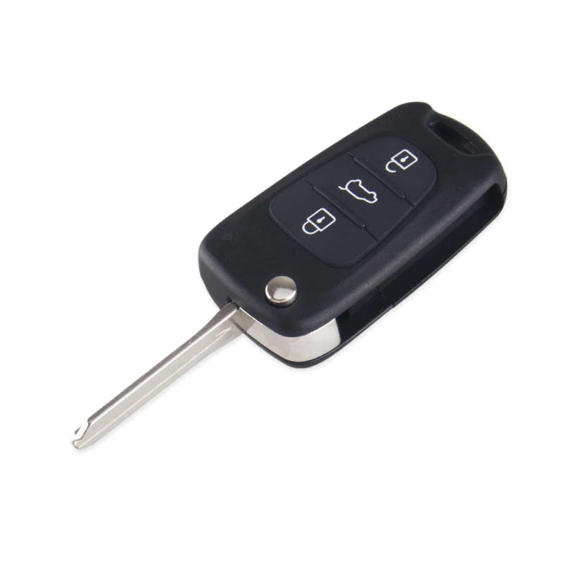 For Kia K2 K5 Sorento Sportage 2007 3 Button Folding Flip Remote Car Key Case Shell Left Blade