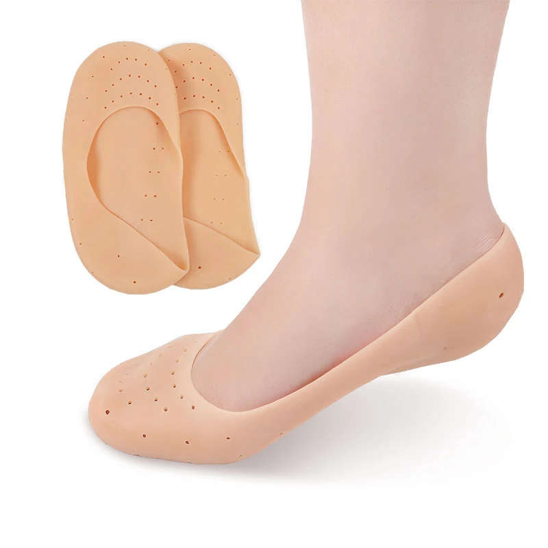 1 Pair Full Length Silicone Gel Moisturizing Socks Foot Care Protector  Cracked Heel Socks|silicon foot gel|socks footsocks sock - AliExpress