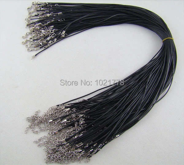 Genuine Letter " T " Pendant Stainless Steel With Black Leather Cord Necklace