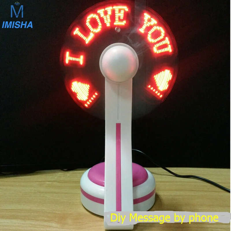 PORTABLE PROGRAMMABLE USB MESSAGE FAN