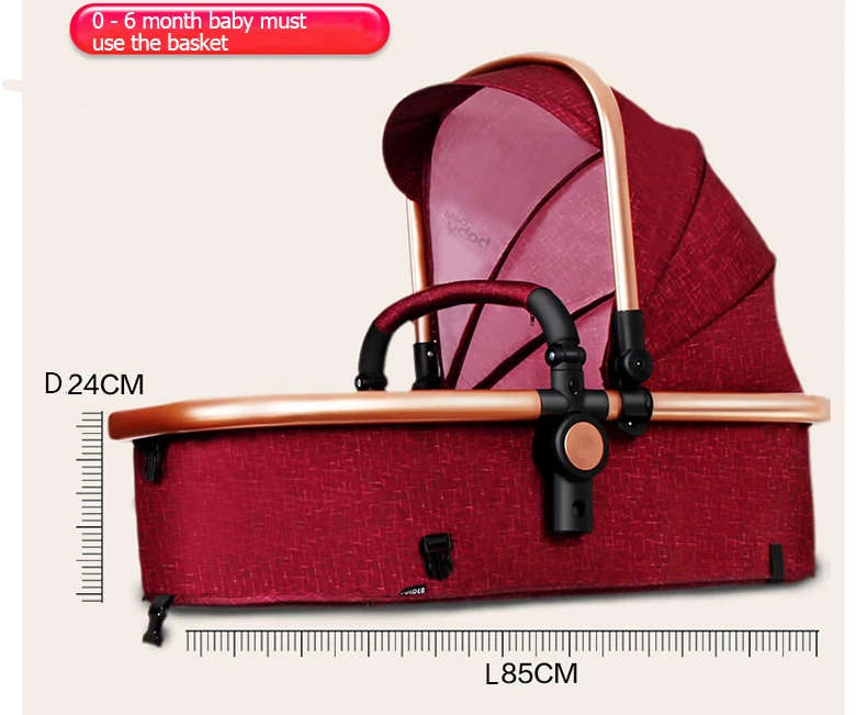N2019 Gold baby stroller / baby pram 3 in 1 with Ultra light Convenience to travel withcar set strol
