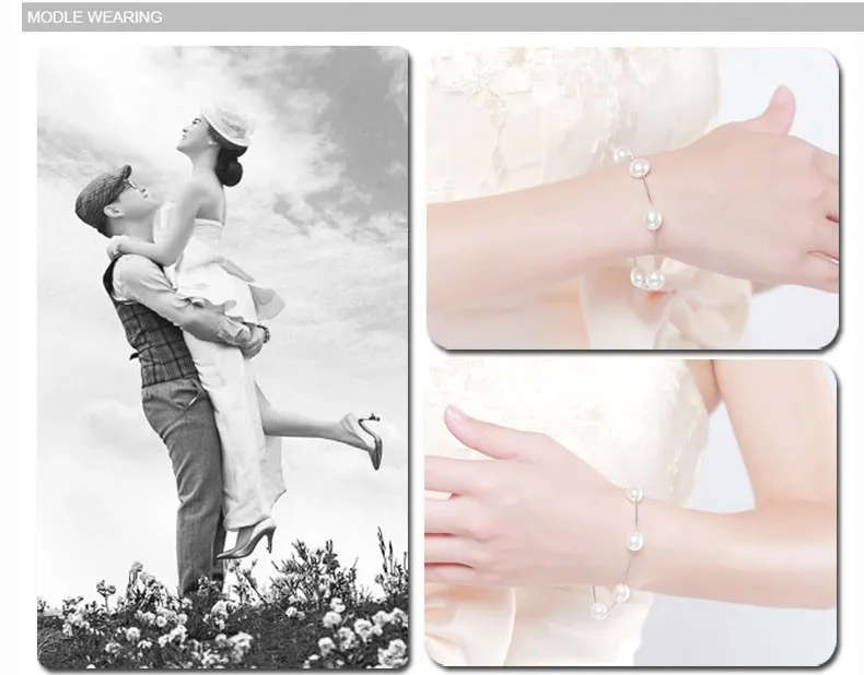 100% GENUINE PEARL and Genuine 925 Sterling Silver Bracelet - Multicolour Pearl
