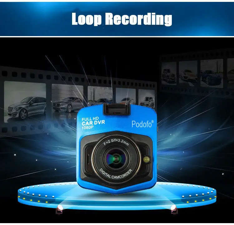 2017 New Original Podofo A1 Mini Car DVR Camera Dashcam Full HD 1080P Video Registrator Recorder