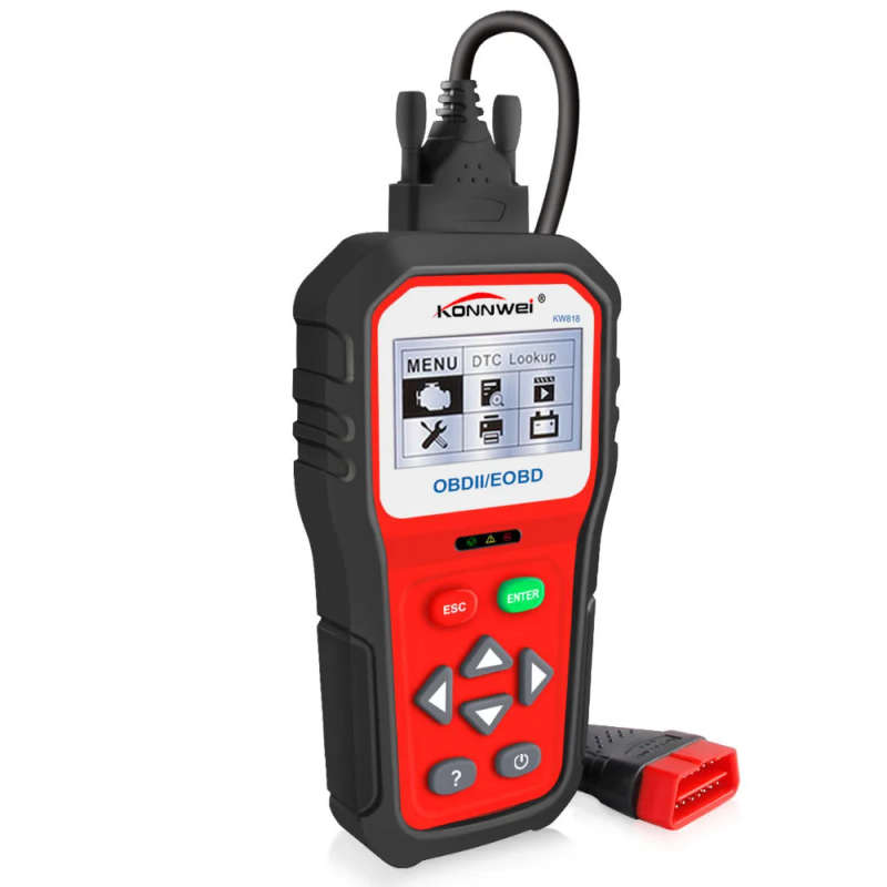Auto Diagnostic Scanner OBD2 Diagnostic Tool KW818 Multi-Language Scanner Code Reader (Konnwei)