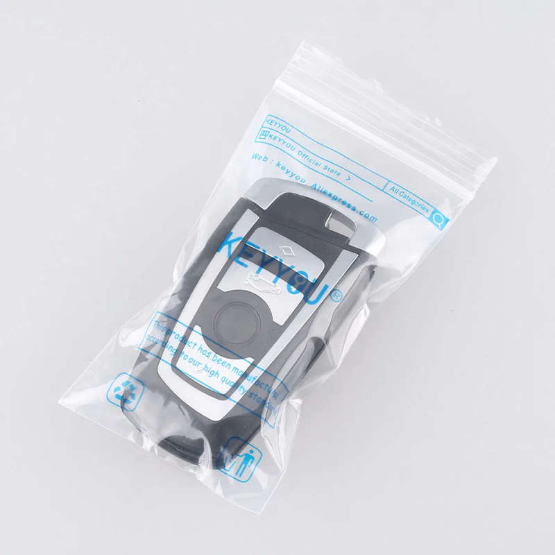 Smart Remote Keyless Shell for BMW 5 7 Series with Emergency Blade Keyless Entry Fob Alarm Cover