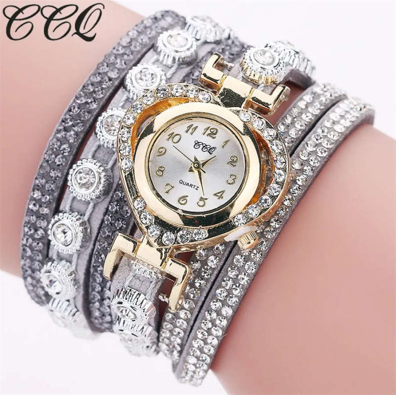 ***STUNNING*** CCQ Brand Fashion Women Bracelet Watch With AAA CZ